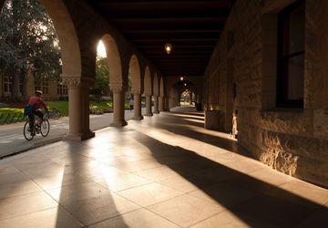 Stanford campus scene. 